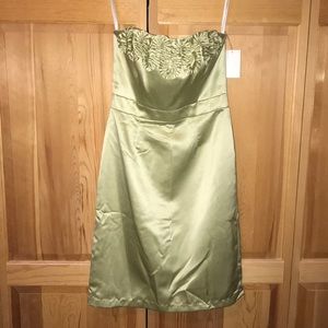Dessy Collection Strapless Dress Size 6 Mint